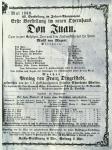 Poster advertising a performance of 'Don Juan' (Don Giovanni) by Wolfgang Amadeus Mozart (1756-91) May 1869 (litho)