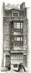 John Milton's house in the Barbican, from 'London Pictures: Drawn with Pen and Pencil', by Rev. Richard Lovett, published 1890 (litho)