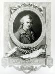 Luc de Clapiers (1715-47) Marquis of Vauvenargues (engraving) (b/w photo)