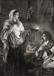 The Lady with the Lamp: Florence Nightingale in the hospital at the Scutari Barracks, Turkey, during the Crimean War.