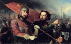 The National Uprising of Kuzma Minin (d.1616) and Count Dmitry Pozharsky (1578-1642) 1850 (oil on canvas)