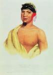 Peah-Mus-Ka, a Musquakee Chief (colour litho)