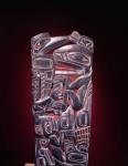 Haida Raven totem (carved argillite)
