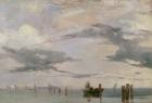 View of the Lagoon near Venice, 1826 (oil on canvas)