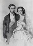 King Edward and Queen Alexandra at the time of their marriage (engraving)