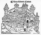 View of Siena, from 'Supplementum chronicarum', edition published in 1490 (woodcut)