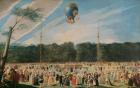 The Ascent of the Montgolfier Balloon at Aranjuez, c.1764 (oil on canvas)