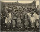 Theatre company, Burma, c.1910 (b/w photo)