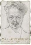 August Strindberg, 1899 (charcoal and oil on canvas)