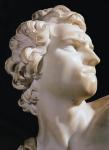 David (detail of the head, right profile), 1623 (marble)