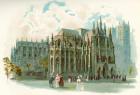 Westminster Abbey in the 19th century, formally titled the Collegiate Church of St Peter at Westminster, City of Westminster, London, England. From Cassell's History of England, published c.1901