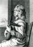 Baroque Lute player (engraving)