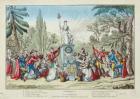 A Tribute to Liberty, Fete de l'Unite, 10 August 1793 (coloured engraving)