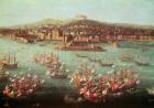 The fleet of King Charles III of Spain before the city of Naples, 6 October 1759 (oil on panel)