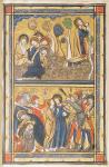 The Agony in the Garden and the Betrayal of Christ, leaf from a psalter, c.1270 (tempera, ink & gold leaf on vellum)