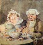 Gluttons, c.1800-05 (w/c on paper)