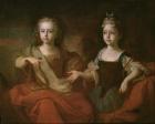 Tsarevich Peter Alekseevitch and Tsarevna Nathalie Alekseevna as Apollo and Diana, c.1722 (oil on canvas)