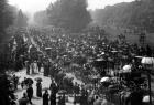 Rotten Row in Hyde Park, London, c.1890 (b/w photo)