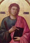 St. John the Evangelist, left panel of the Badia Altarpiece, c.1301 (tempera on panel) (detail of 50341)