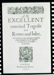 Title Page from 'Romeo and Juliet' by William Shakespeare (1564-1616) 1597 (engraving) (b/w photo)