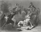 The murder of Lord Kilwarden by Robert Emmet's rebels in Dublin, Ireland, 1803, from 'The History of Ireland' by Thomas Wright, published c.1854 (engraving)