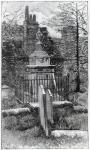 Hogarth's tomb in Chiswick Churchyard (engraving)