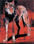 Summer Wolf, 2001 (mixed media on canvas)