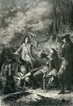 Edward Villiers wounded at the battle of Newbury, 1643 (engraving)