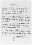 'Recueillement', signed sonnet, 1861 (pen & ink on paper) (b/w photo)