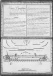 Construction of a galley, first demonstration, plate 1, illustration from 'Demonstrations de toutes les pieces de bois, cloux et ferremens qui entrent dans la construction d'une galere...' (pencil & w/c on paper) (b/w photo)