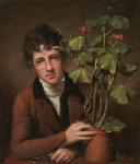Rubens Peale with a Geranium, 1801 (oil on canvas)