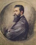 Portrait of Theodor Hertzl (1860-1904) (pastel on paper)
