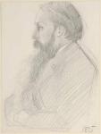 Portrait of Edward Burne-Jones, 1875 (pencil on paper)