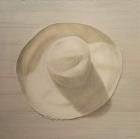 Travelling Hat on Dusty Table, 2010 (acrylic on canvas)