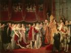 The marriage ceremony of Napoleon I and Archduchess Marie-Louis on 2nd April 1810 (oil on canvas)