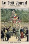 Procession of the Cadets of the Saint-Cyr Academy, illustration from 'Le Petit Journal', 25th June 1894 (coloured engraving)