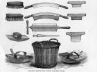 Fleshing Knives and other Tanner's Tools (engraving)