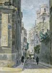 Hanging Gardens near Saint-Sulpice (w/c on paper)