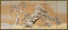 The Pines under Snow (pen & ink, colour, gold paper on panel) (see 216567)