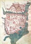 Plan of Constantinople (vellum)