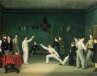 A Fencing Scene, 1827 (oil on canvas)