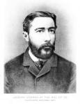 Joseph Conrad at the age of 26, engraved after a photograph from 1883 (engraving)