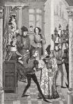 The King's Court or Grand Council, after a miniature in the 'Chronicles of Froissart', from 'Le Moyen Age et la Renaissance' by Paul Lacroix (1806-84) published 1847 (litho)