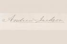 Signature of Andrew Jackson (litho)