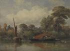 Opposite my House at Barnes, 1862 (oil on panel)