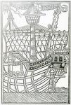 A Caravel from 'la Historia general de las Indias' 1547 (woodcut)