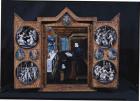 Mourning cabinet with scenes of the life of Christ and attributes of Henri II (1519-59) and Catherine de Medici (1519-89) (enamel & wood)