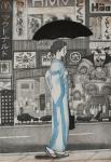 A girl in town, 2007, (etching)