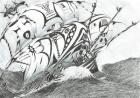 Storm Creators Arabian Sea, 2017, (Ink on Paper)