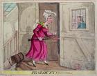 Jealousy! (colour engraving)